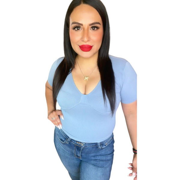 Malory Top-Blue